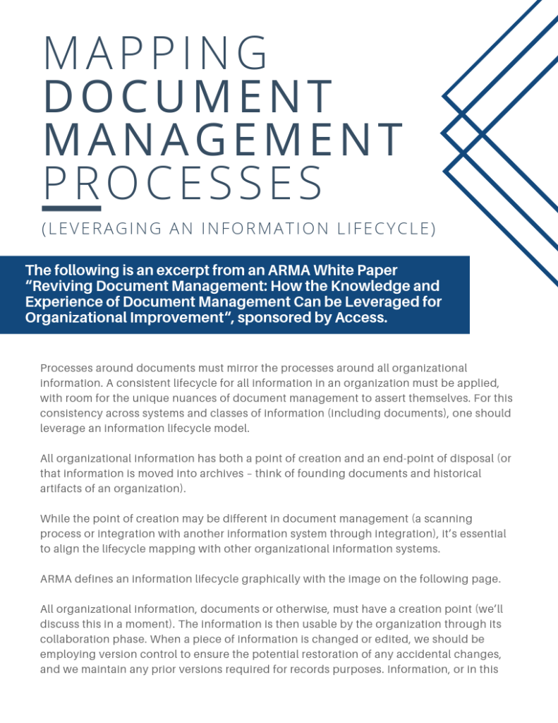 Mapping Document Management Processes